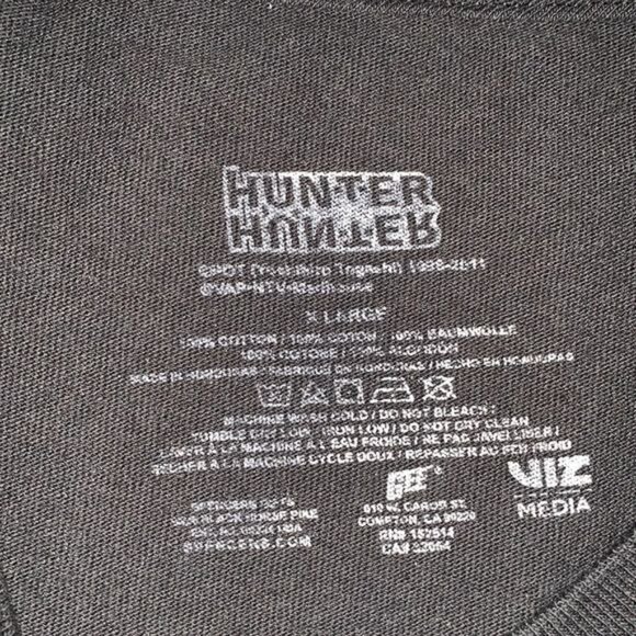 Hunter X Hunter Gon Graphic T-Shirt Size L Black Anime Tee - Picture 2 of 8